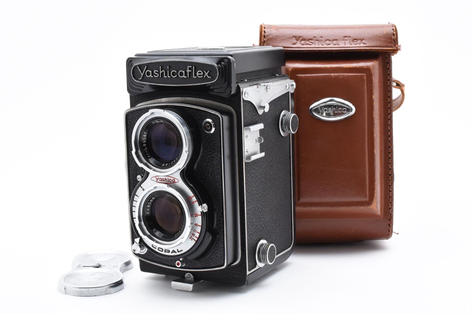 品 Yashica YashicaFlex C型 ヤシカ フレックス Yashikor 80mm F3.5 二眼レフ カメラ レトロ オールド ヴィンテージ 完全動作 A0152