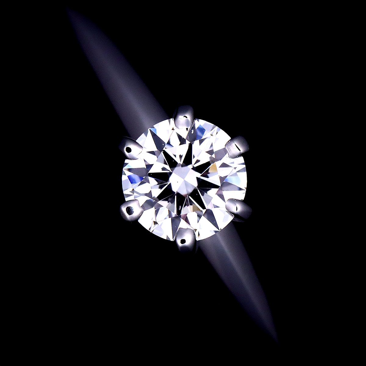 ティファニー TIFFANY&CO. ソリティア ダイヤ 0.38ct G/VVS2/3EX 8号