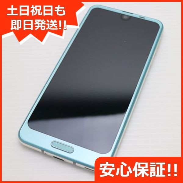 AQUOS - 超美品 SHV42 アクアマリン 本体 白ロム M999 超美品 SHV42 AQUOS R2 アクアマリン スマホ 即日発送 スマホ 白