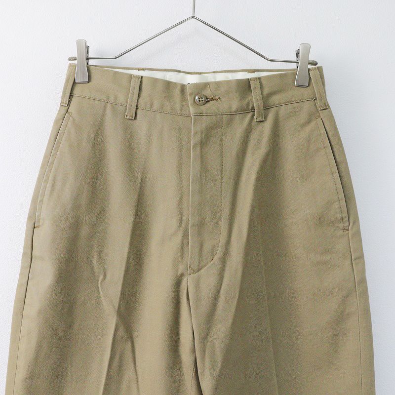 202SS シンゾーン Shinzone HIGH WAIST CHINO PANTS ハイウェスト チノパンツ 34/ベージュ ボトムス センタークリース【2400013836159】