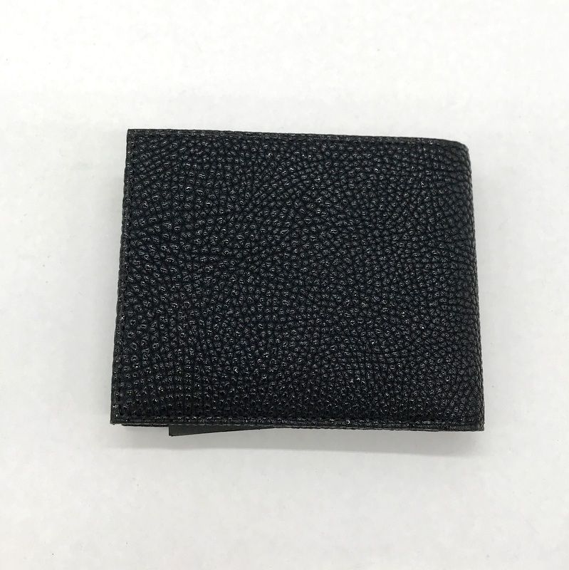 L05202 未使用品 Mikado 黒桟革 レザーウォレット 2つ折り財布 Amazon | [ミカド] 財布 メンズ 二つ折り 小銭入なし 日本製 黒