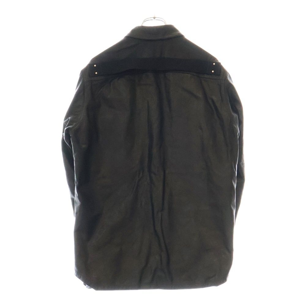 Rick Owens (リックオウエンス) 24SS LEATHER OUTERSHIRTS スナップ 