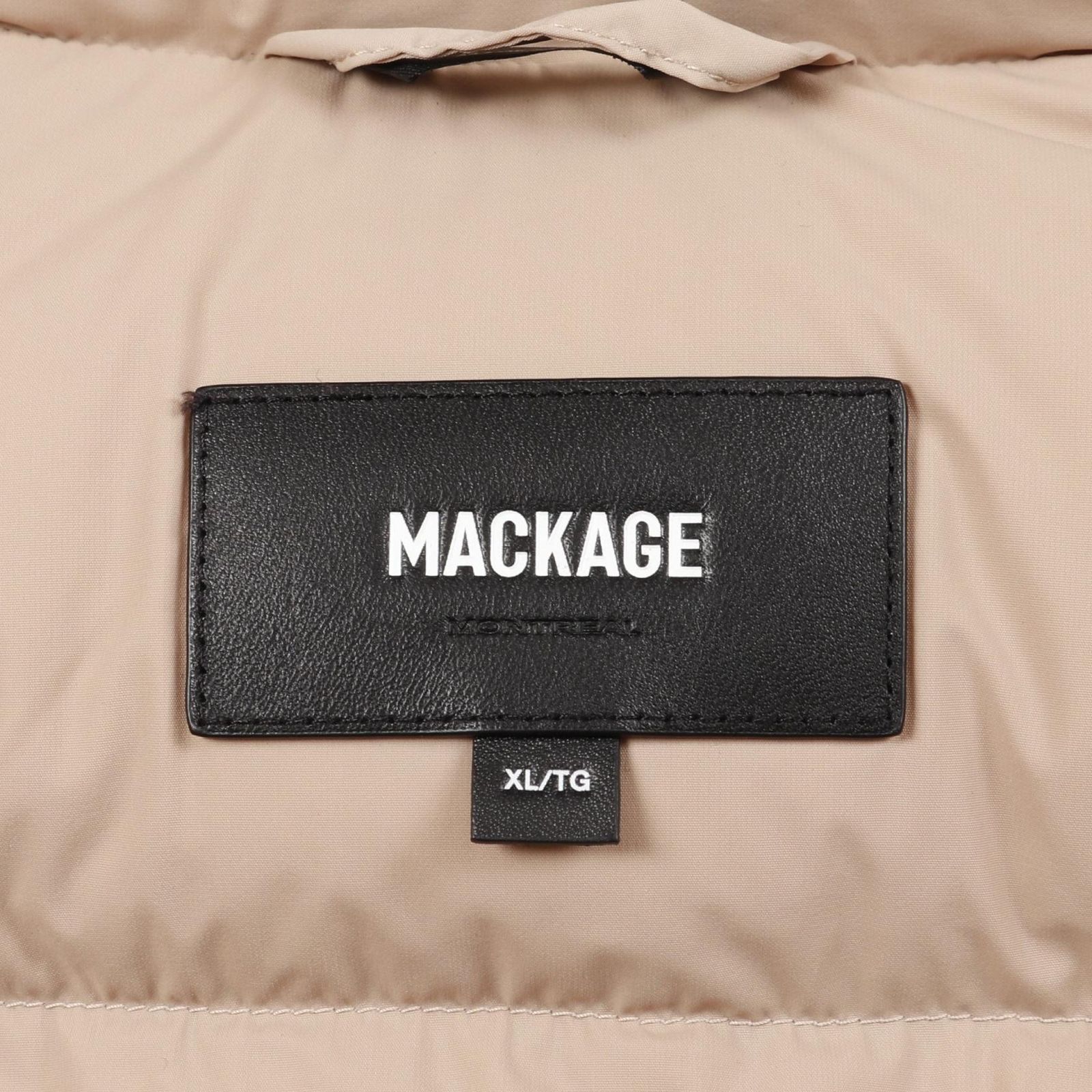 マッカージュ Mackage ダウンジャケット CALLA-F ベージュ ナイロン