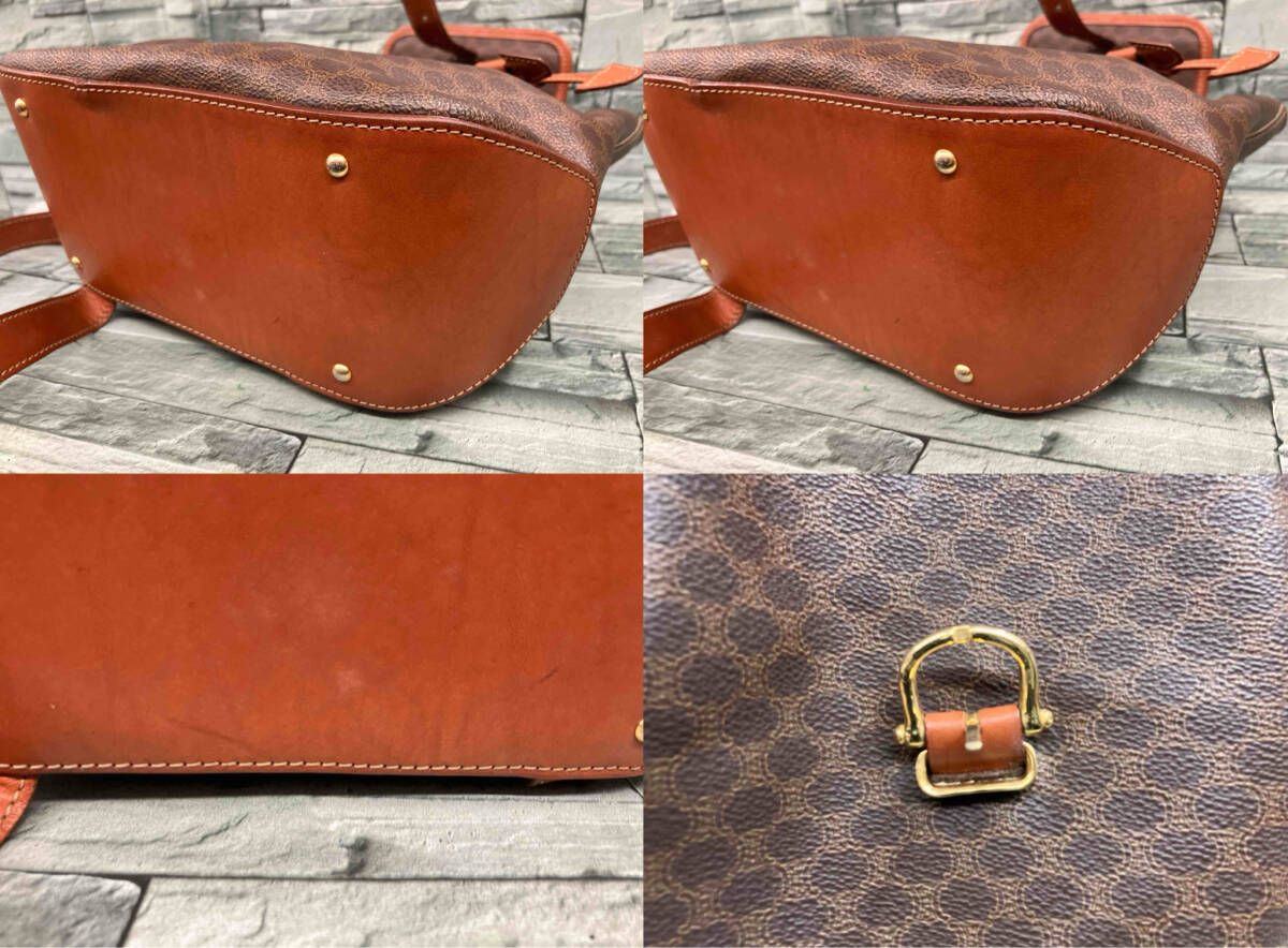 CELINE マカダム柄 リュック バッグ セリーヌ ブラウン DECORATOM_COM_BR