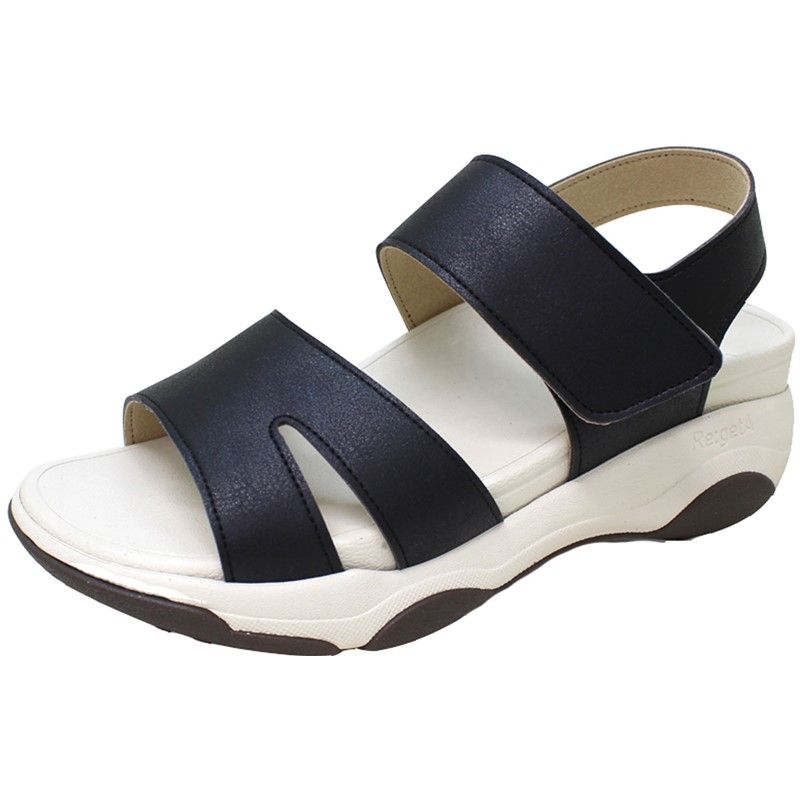 新商品が続々！ re geta リゲッタ バックベルトツキアツゾコウォークサンダル カジュアルサンダル re3001-blk ブラック