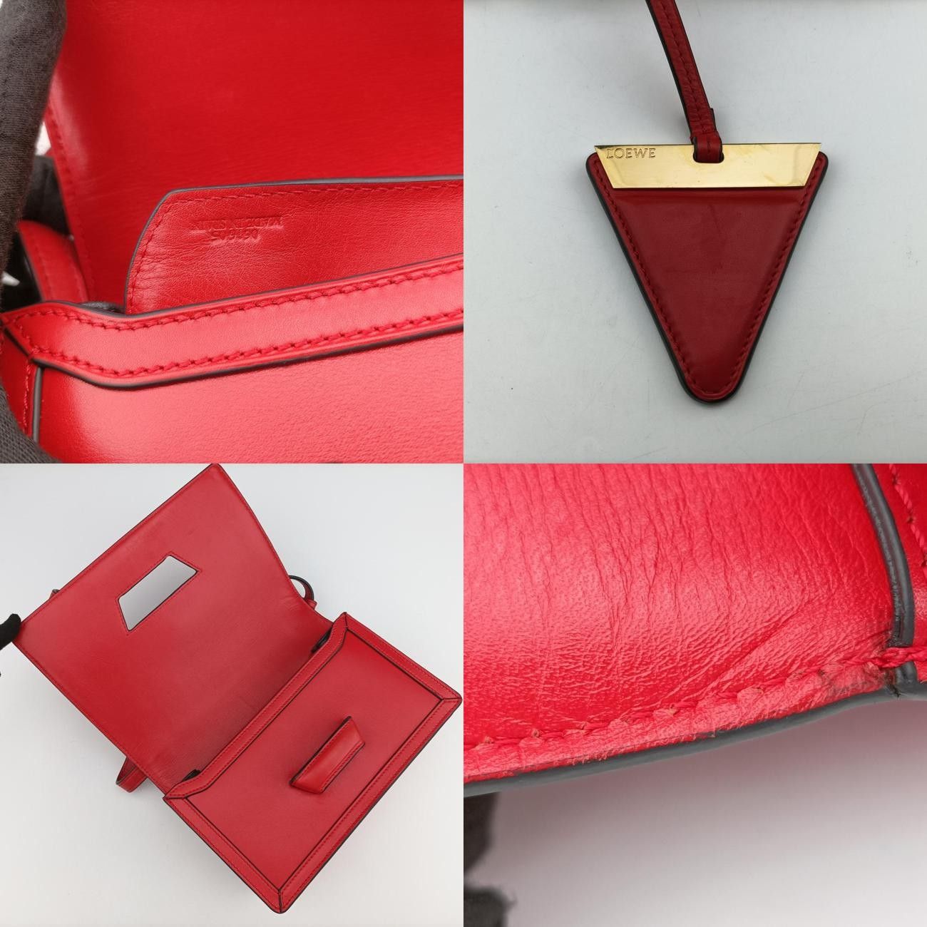 ロエベLoeweバルセロナレッドレザー061605