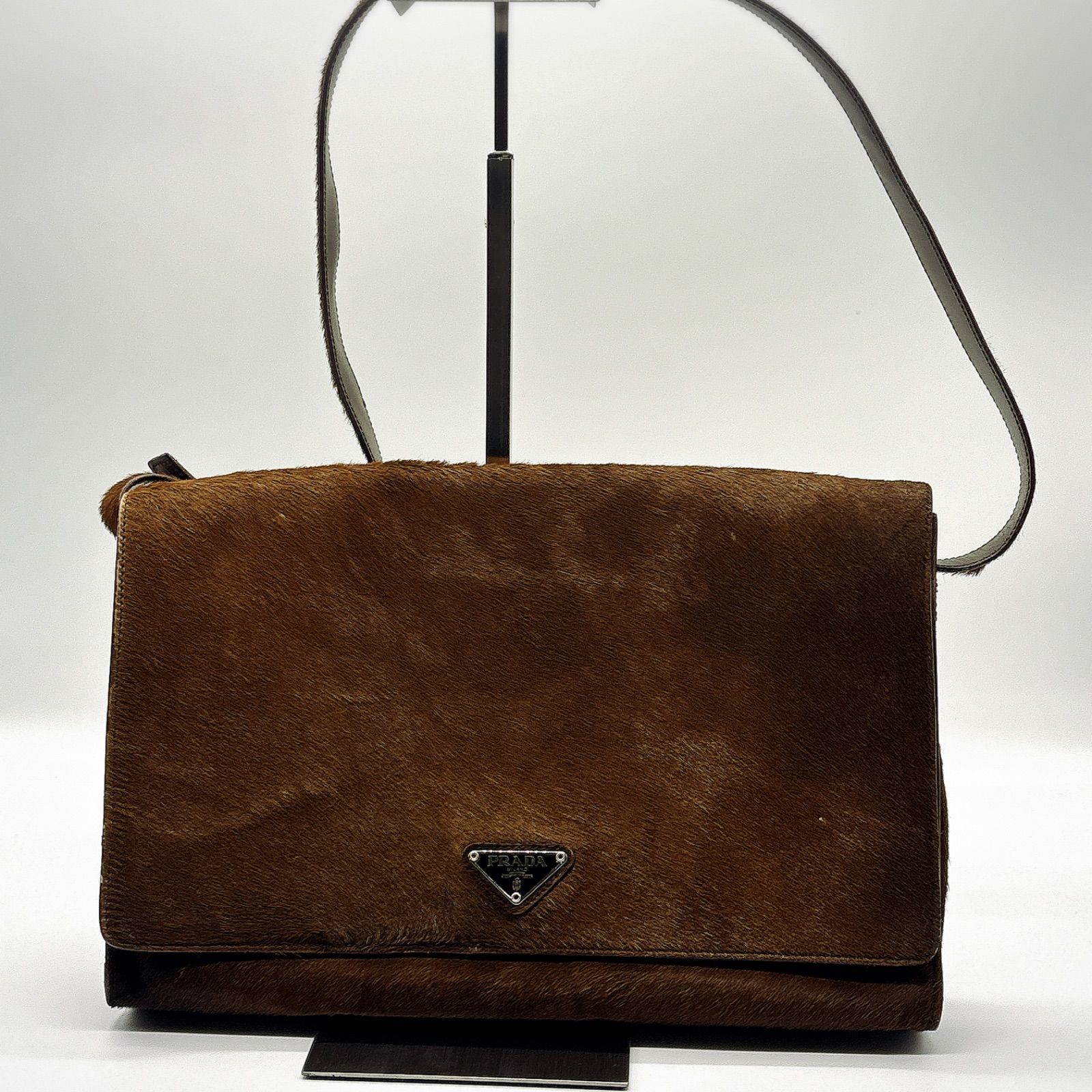 希少 プラダ PRADA ショルダーバッグ ハラコ革 希少 PRADA プラダ