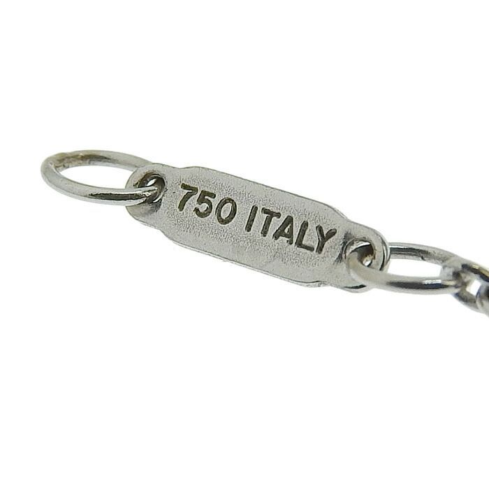 ティファニー K18WG ホワイトゴールド クロスステッチ ダイヤ ネックレス TIFFANY&Co. ティファニー クロスステッチ ネックレス 18金 K18