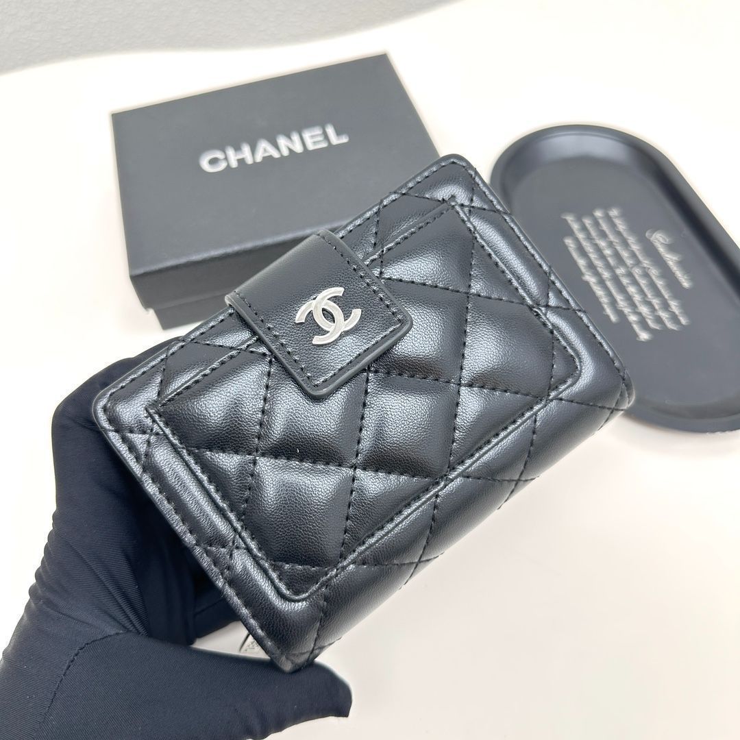 【24K/上品なデザイン/コンパクト】シャネル ミニウォレット 楽天市場】【新品】 シャネル 財布 L字ファスナー スモール