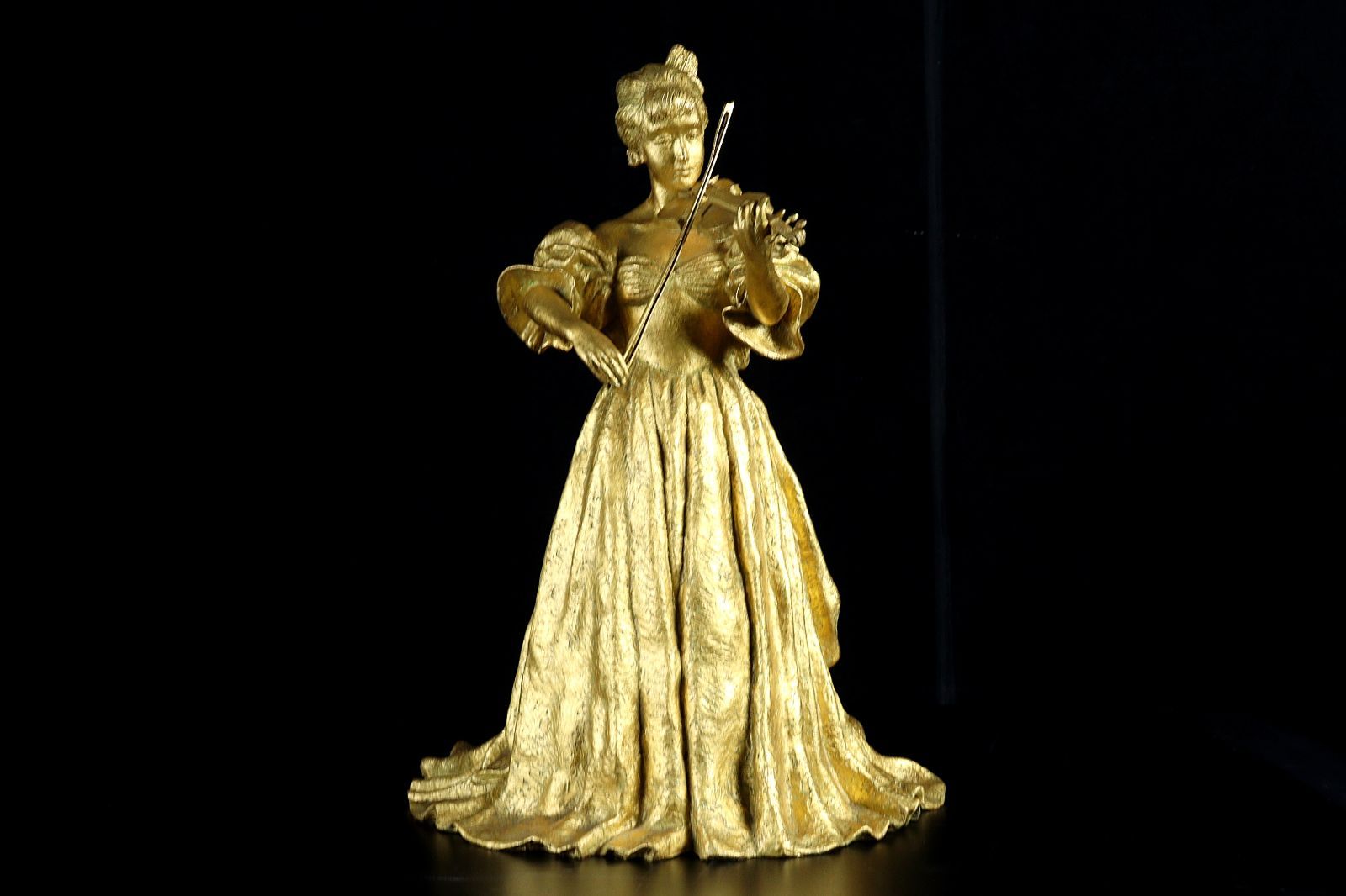 彫刻家 富永直樹 「クリスマスイブ」ブロンズ像 55cm 25kg