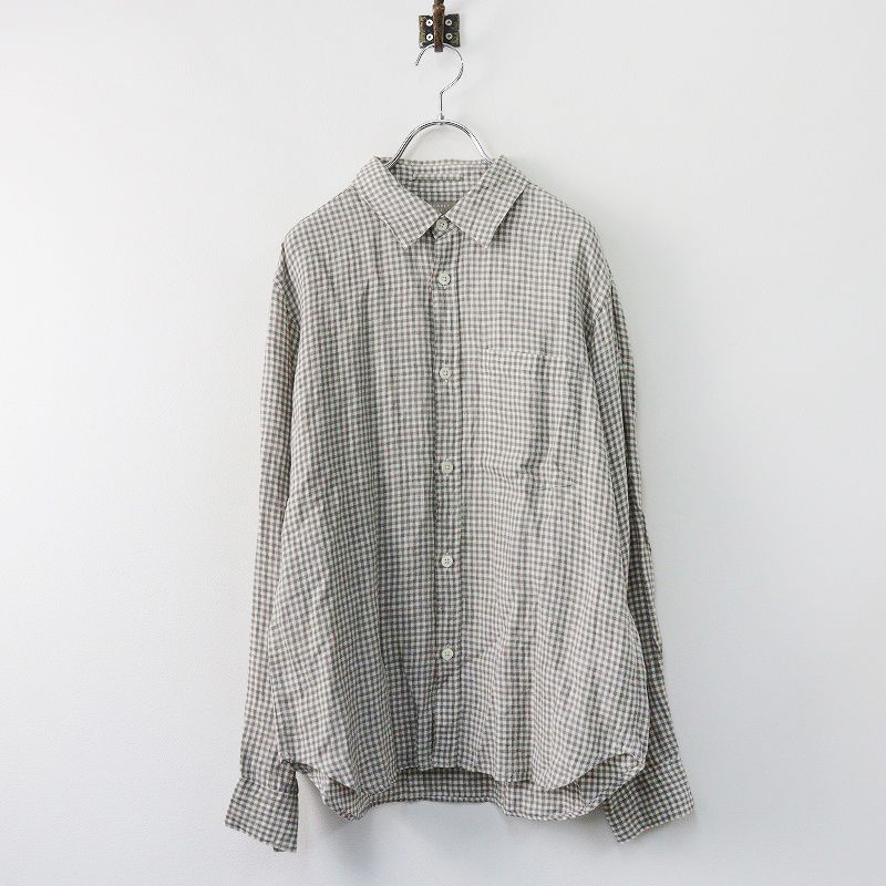 メンズ マーガレットハウエル MARGARET HOWELL リネン ギンガム