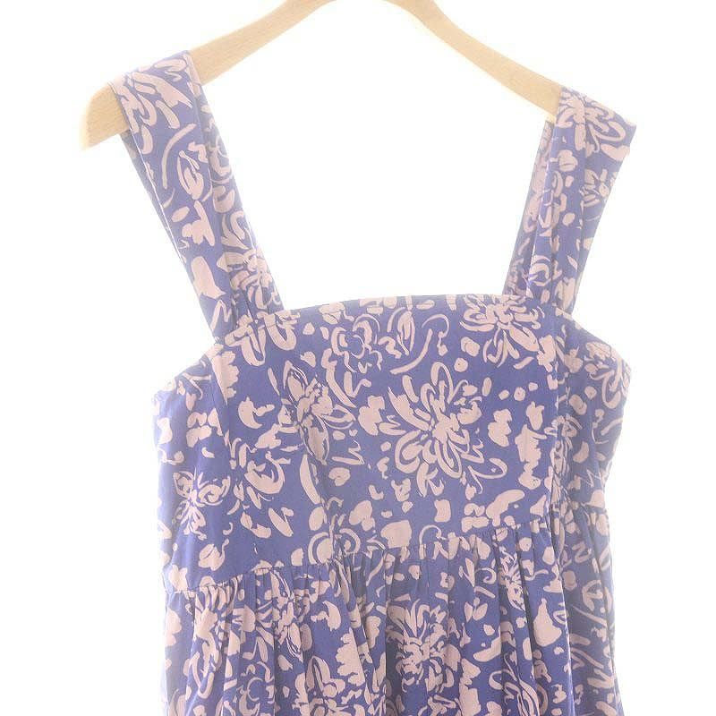 ヌキテパ NE QUITTEZ PAS! ポプリンフラワーオールインワン サロペット  