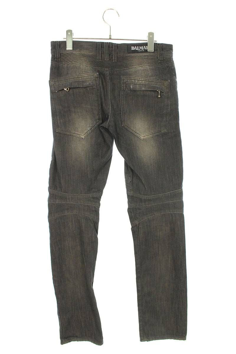 バルマン T567 B566 蛇腹バイカーデニムパンツ メンズ 28インチ - メルカリ