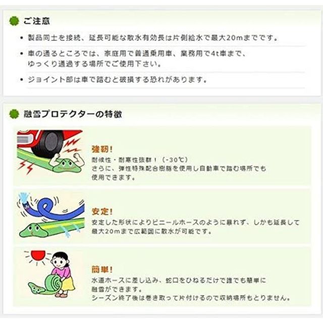 大研 家庭用融雪プロテクタ10M片面穴