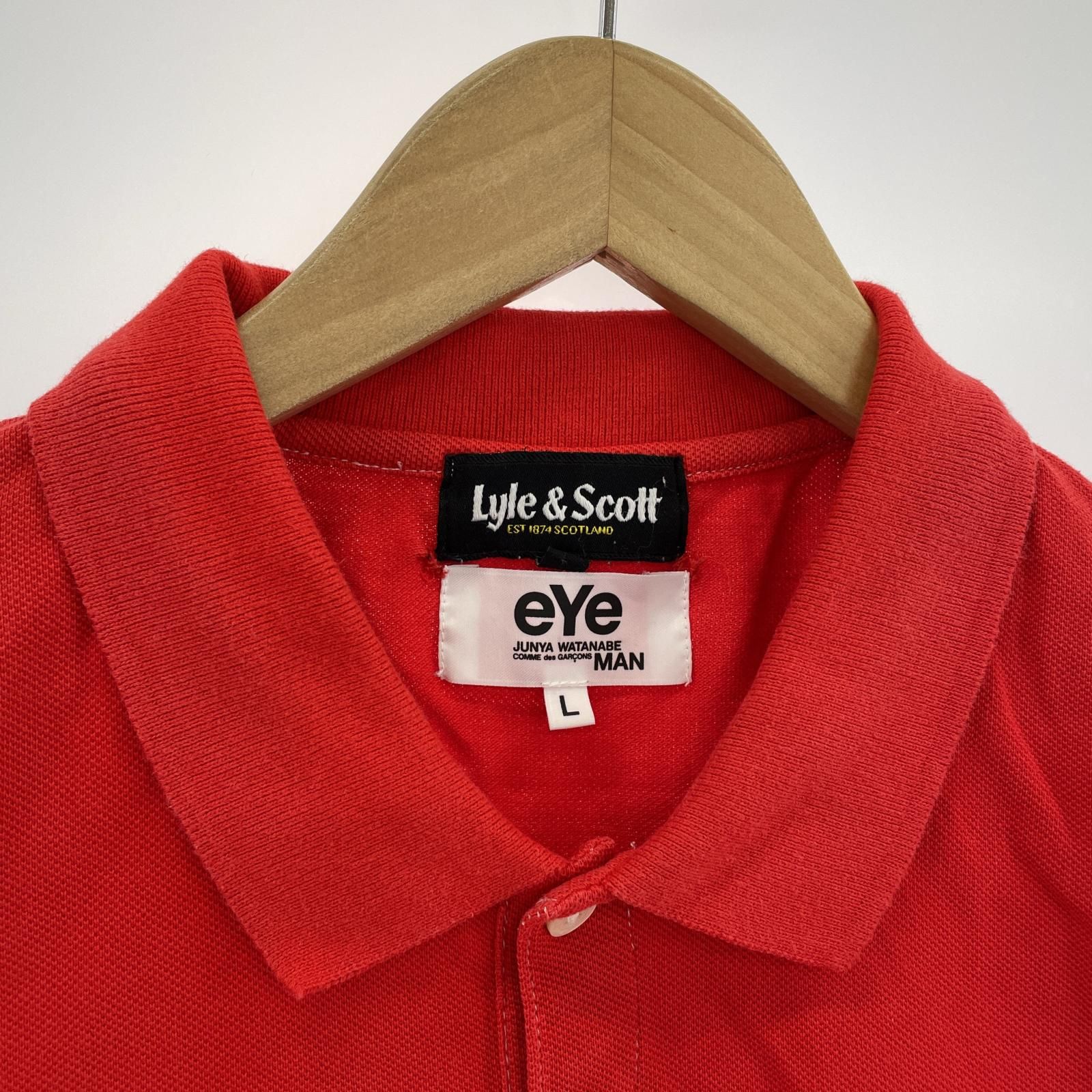 eYe COMME des GARCONS JUNYA WATANABE MAN ポロシャツ レッド L WI-T9 