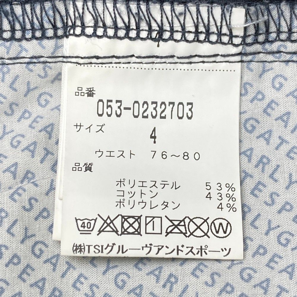 パーリゲイツ　ネイビー ショートストレッチパンツ　　サイズ4 サイズ：4 PEARLY GATES パーリーゲイツ コットン ストレッチ