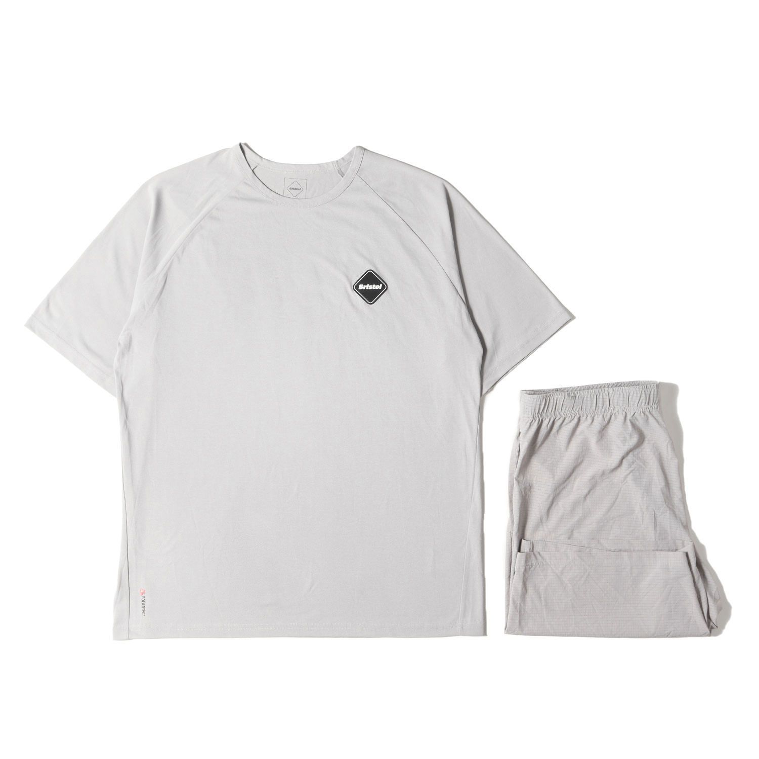 F.C.Real Bristol エフシー ルブリストル グレー サイズ XL 23AW トレーニング Tシャツ ショーツ セットアップ TRAINING TOP ＆ SHORTS メンズ