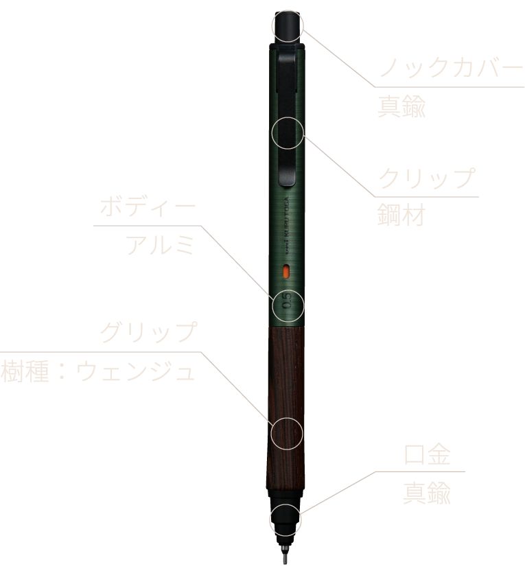 三菱鉛筆 クルトガ ウッド 0.5㎜ 新品 2本セット 三菱鉛筆 - メルカリ