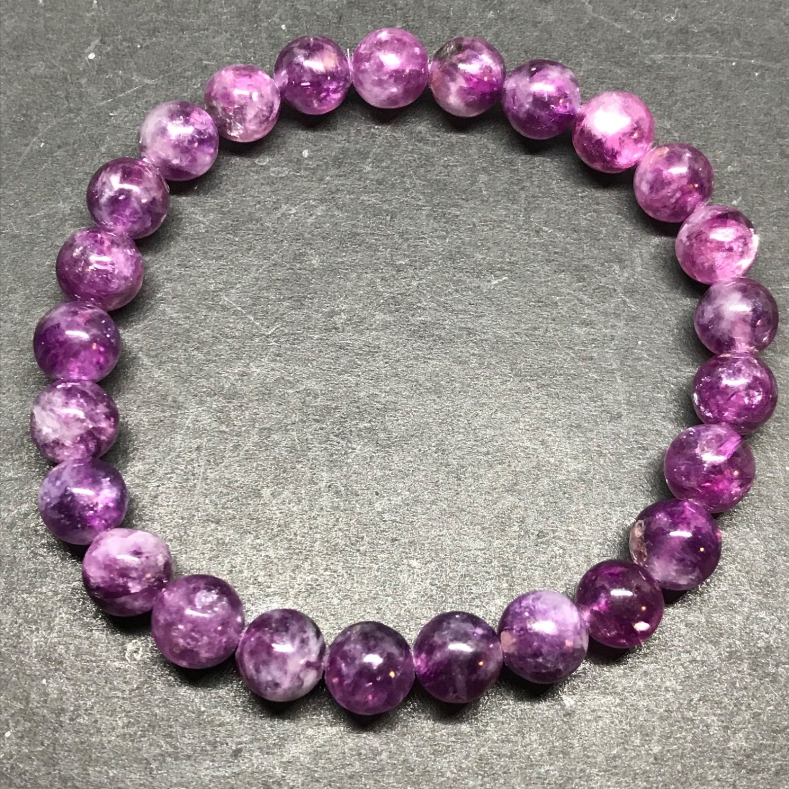 ♤ ♣︎ レピドライト ♧ ♠︎ パープルマイカブレスレット