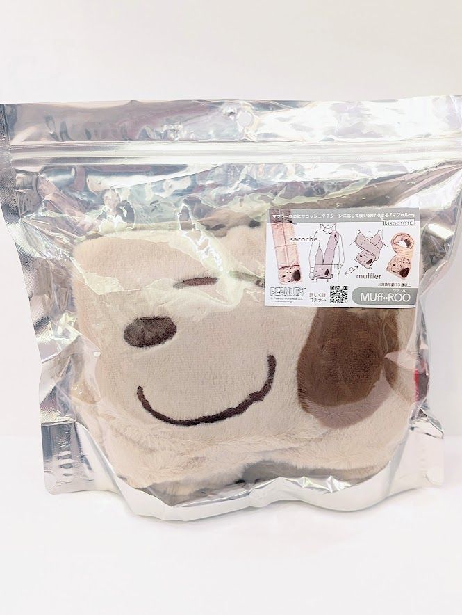 MUFF⇔ROOマフルー スヌーピー ベージュ  ルートート ROOTOTE MUFF⇔ROOマフルー スヌーピー ベージュ ルートート ROOTOTE