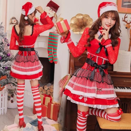 サンタコスプレ コスチューム セクシー かわいいサンタガール