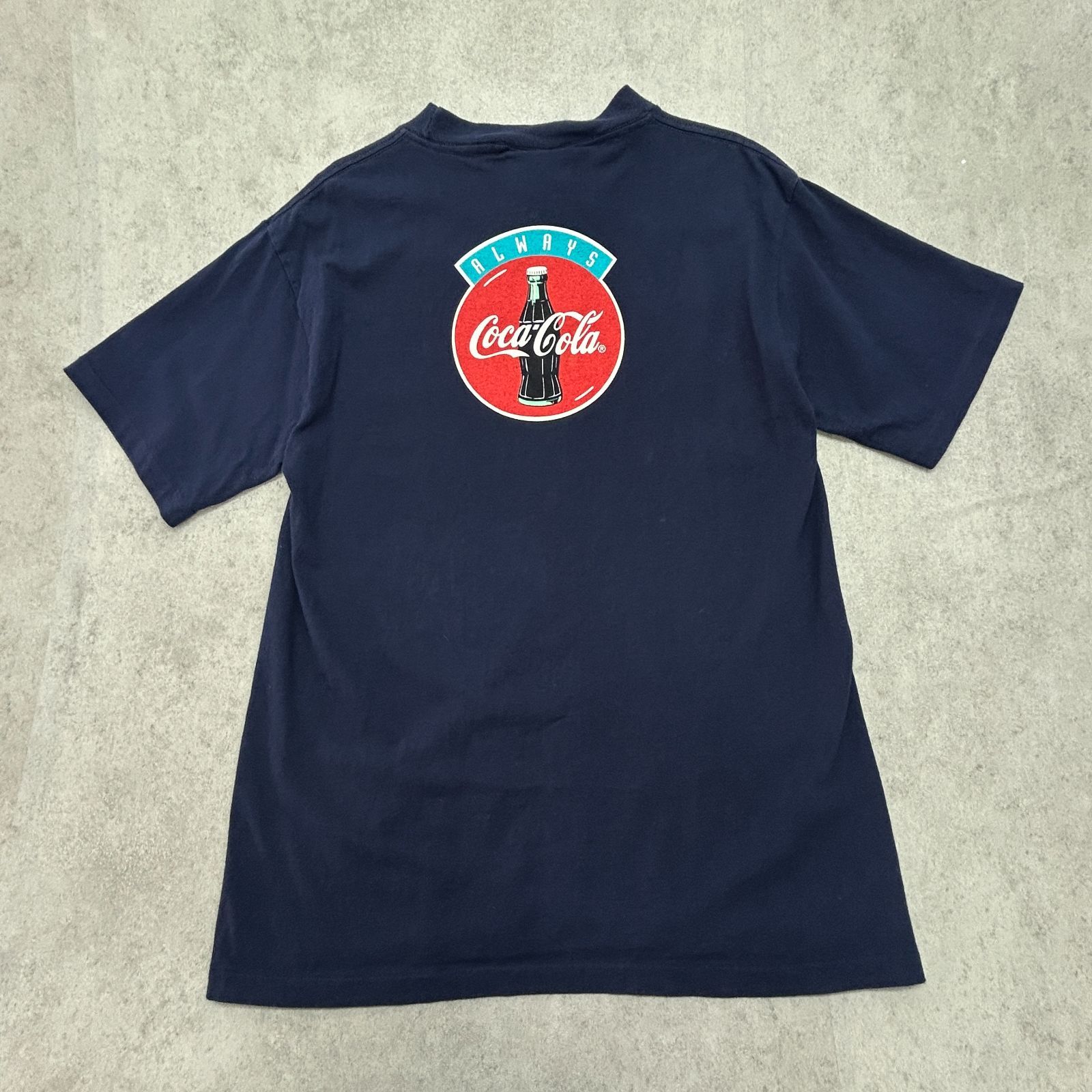 【90sビンテージ】Coca-Cola コカコーラ シロクマ Tシャツ サイズM 90s US製 Coke コカコーラ ビンテージTシャツ 白熊 シングル