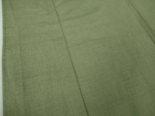 平和屋本店□極上 男性 結城紬 アンサンブル 長羽織 単衣 100亀甲 総