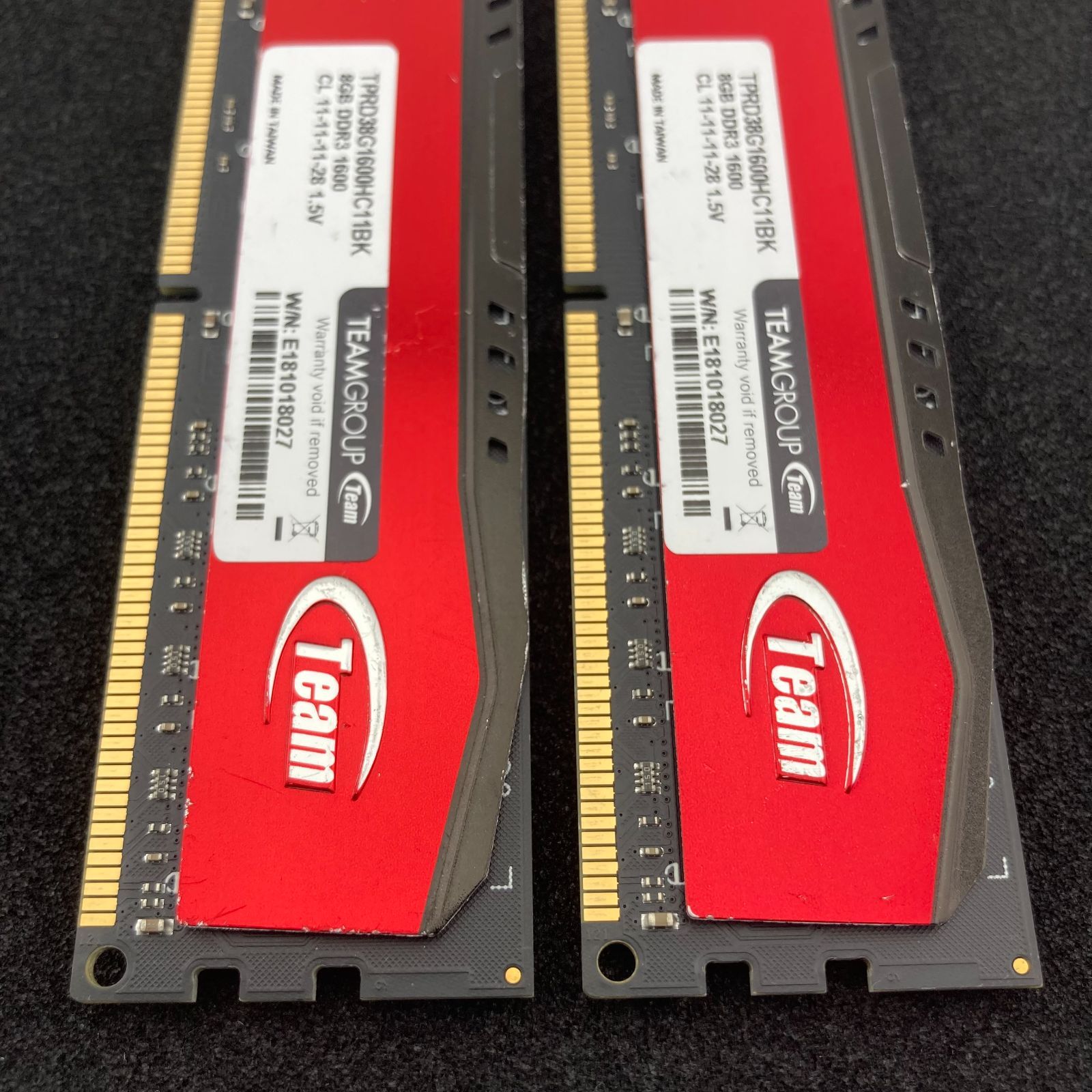 Team メモリ 計16GB( 8GB × 2枚) / DDR3-1600 / / TPRD38G1600HC11BK Team メモリ 計16GB( 8GB × 2枚) / DDR3-1600 / / TPRD38G1600HC11BK