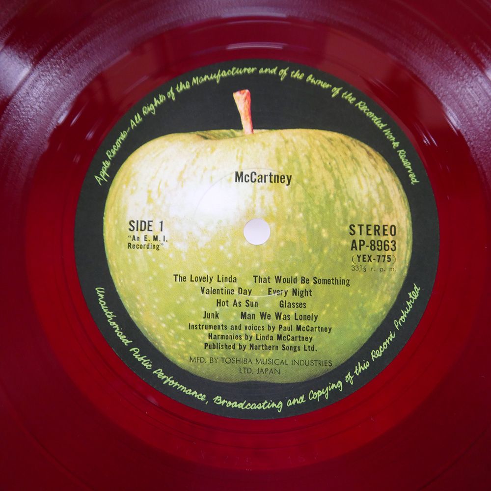 国内盤 PAUL MCCARTNEY/MCCARTNEY/APPLE AP8963 LP - メルカリ