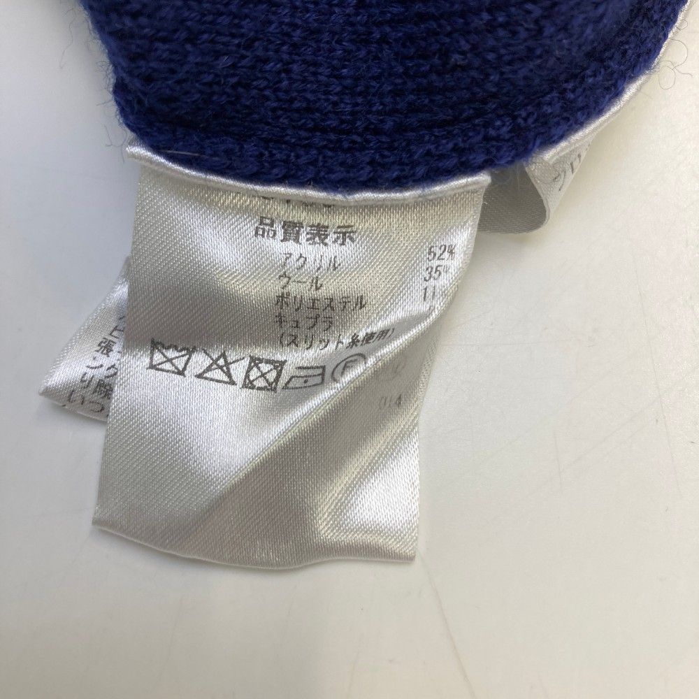 サイズ：38 ARCHIVIO アルチビオ ウール混 ニットベスト ネイビー系