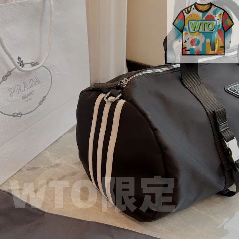 新品】PRADA プラダ × adidas Re-Nylon ダッフルバッグ 黒｜本日