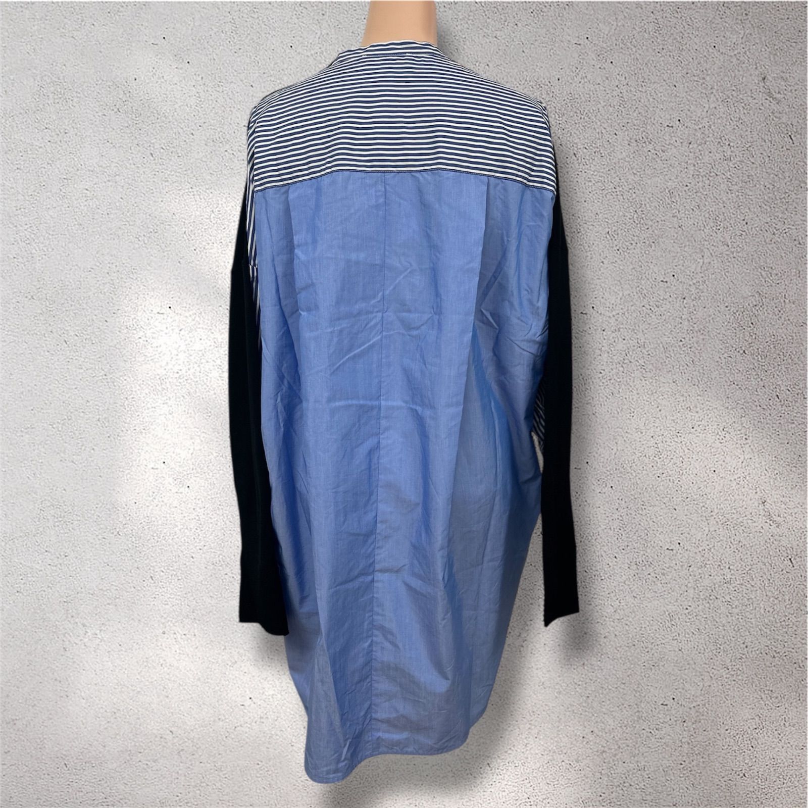 新品】ENFOLD エンフォルド ニット×シャツドッキングプルオーバー 38