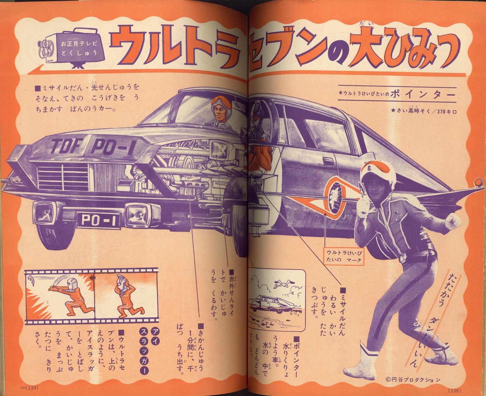 小学館 1968年(昭和43年)の漫画雑誌 小学二年生1968年(昭和43年)01