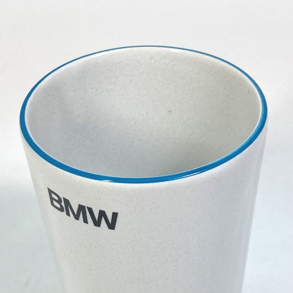ビーエムダブリュー BMW ペア グラス コップ ロゴ サイキ一山陶苑 美濃焼　西庵窯 ノベルティ グラス 陶器 ホワイト 未使用