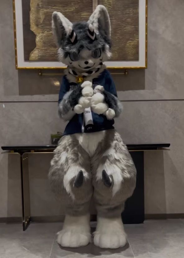 犬 着ぐるみ フルスーツ 全身 ケモノ ファースーツ コスプレ