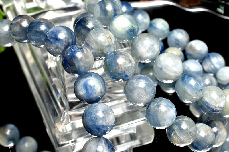 たっぷり繊維質 カイヤナイトシリカ 10mm ブレスレット _Z3440 1点物