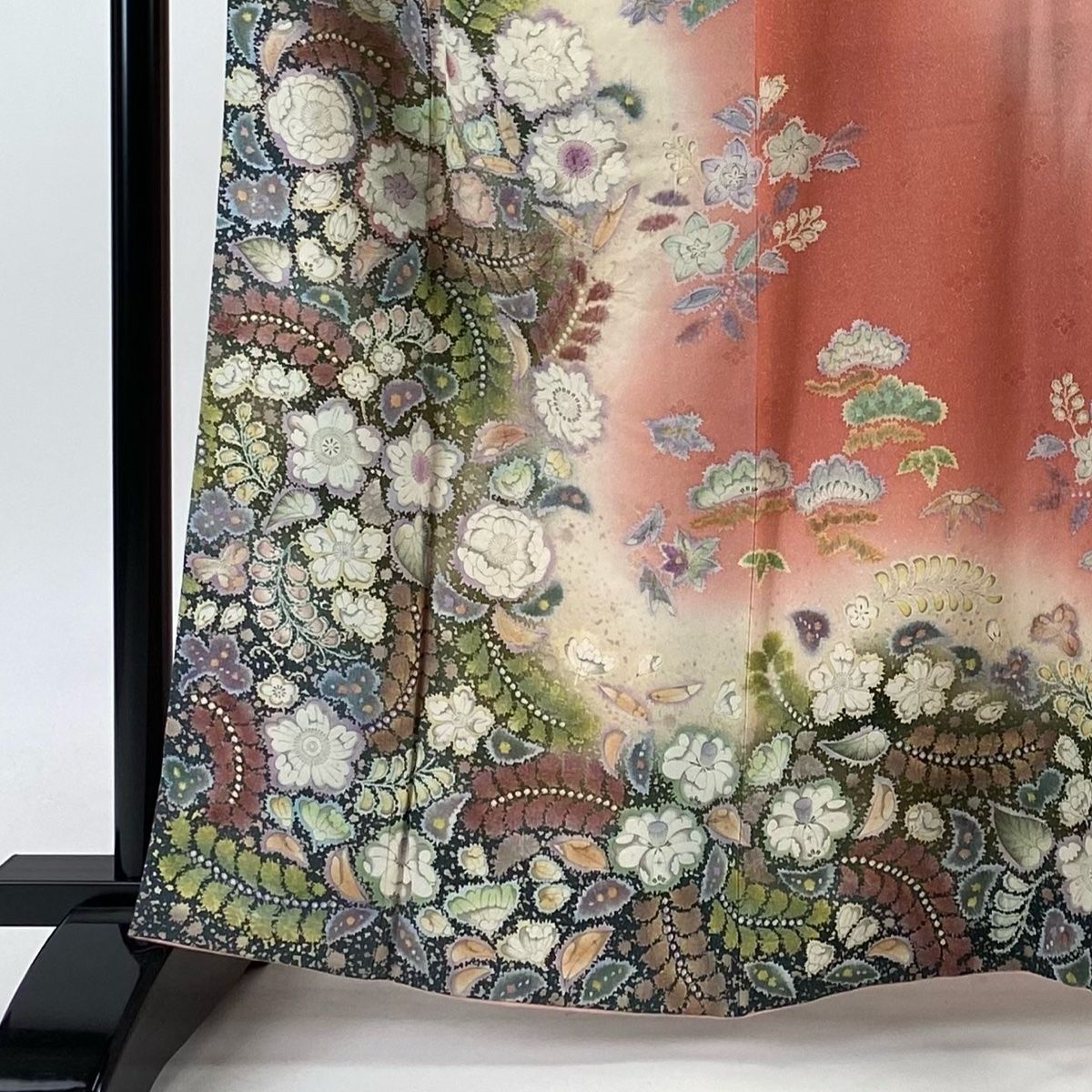 訪問着 身丈160.5cm MVSP 裄丈67.5cm L 袷 吉乃一廉 落款 