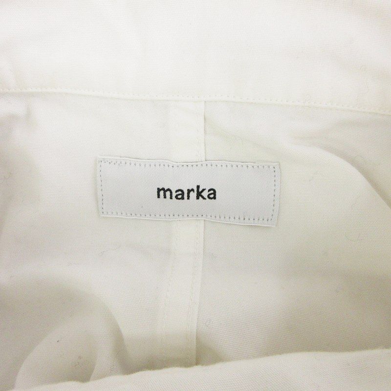 マーカ marka SHORT MODS ORGANIC COTTON WEATHER CLOTH ショートモッズ ミリタリージャケット ブルゾン  コットン 無地 ジップアップ M22A-01BL01C 白 ホワイト 1 - メルカリ