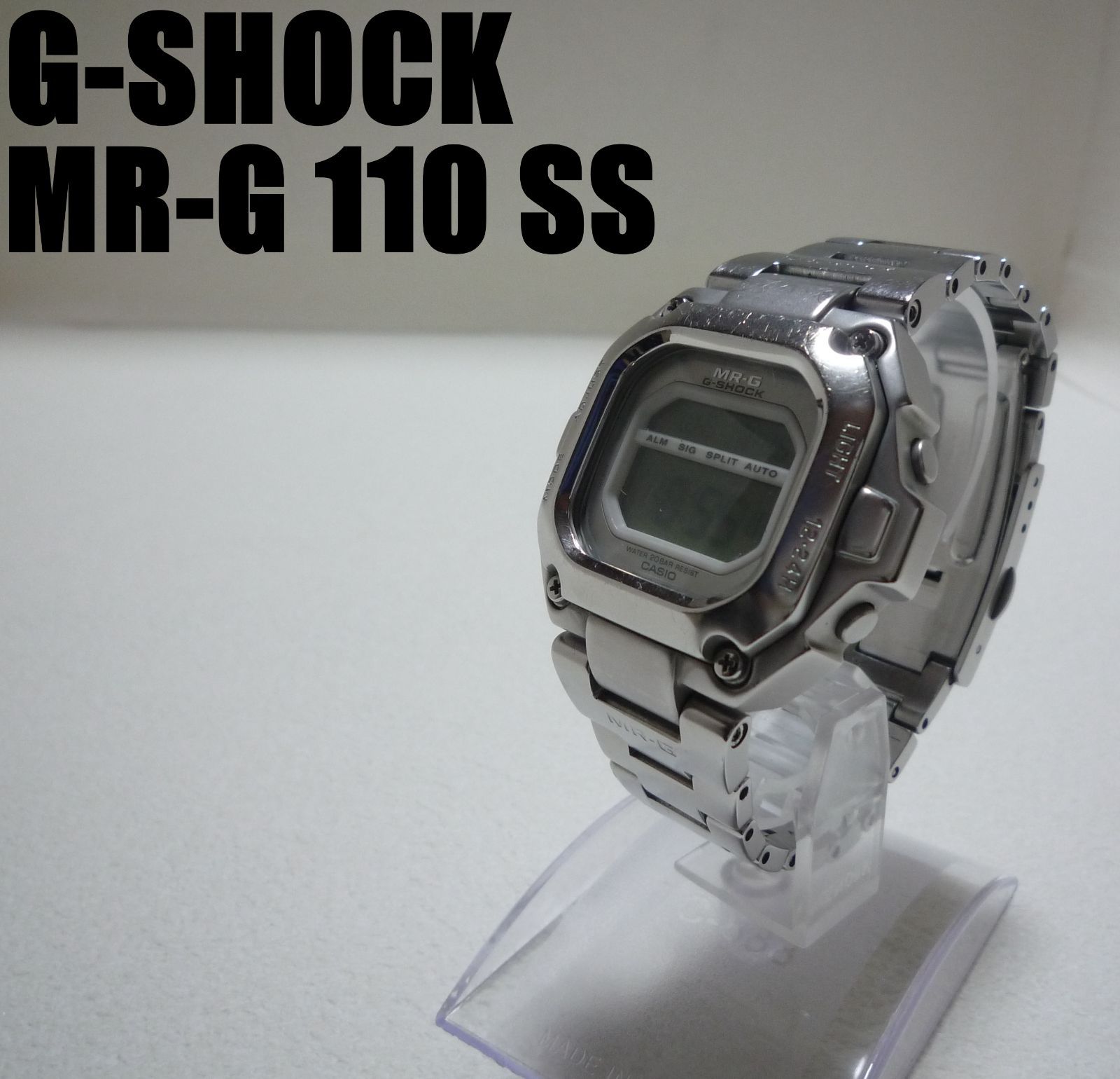 送料込 初代MR-G MRG-110 ステンレスモデル 稼働品 G-SHOCK CASIO