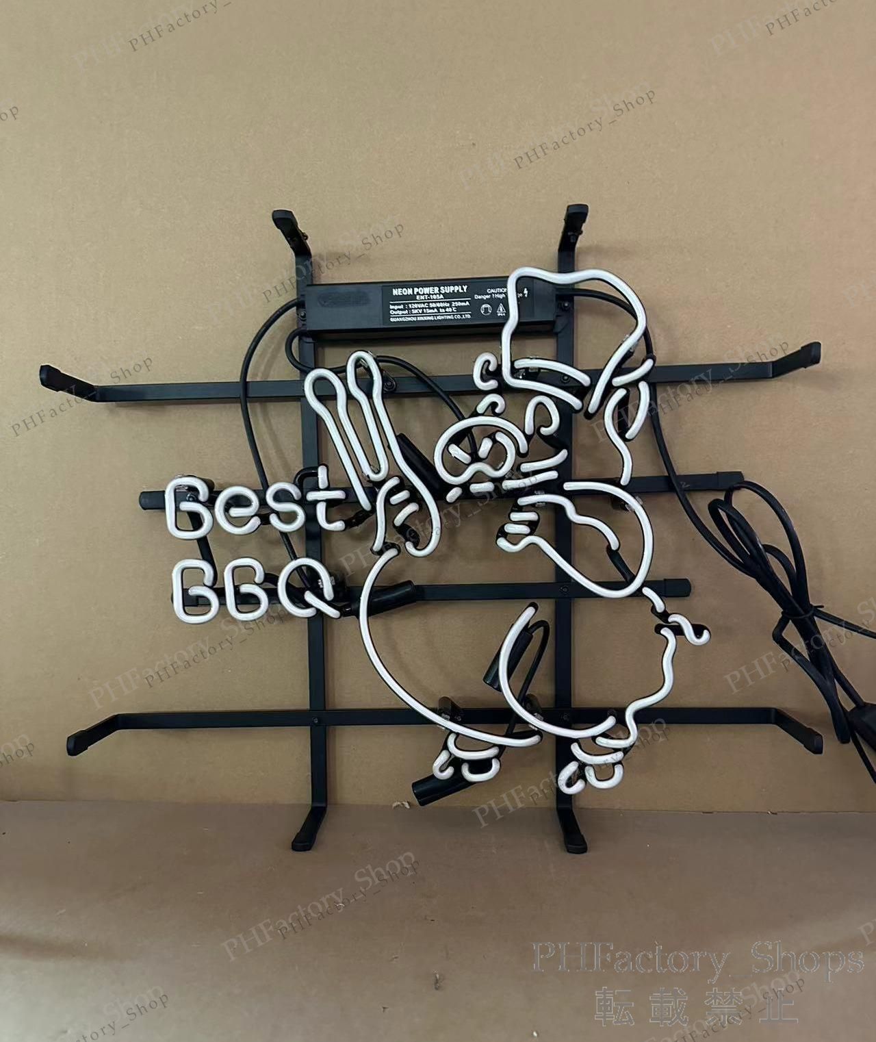 ネオンサインBBQ バーベキュー 広告 店舗用 アメリカン雑貨 看板 ネオン管 BEST BBQ バーベキュー 広告 店舗用 NEON SIGN アメリカン雑貨