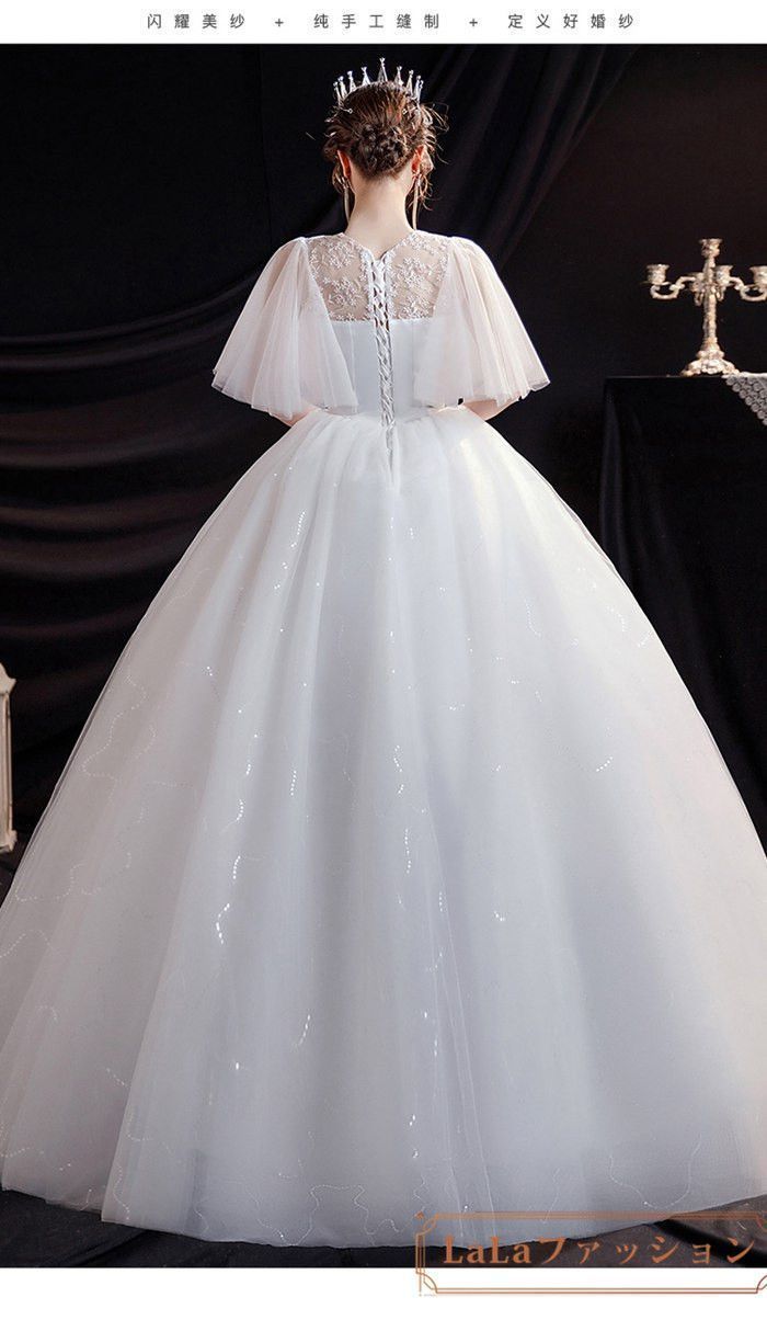 パーティー ドレス☆ウェディングドレス 結婚式 キラキラ キラキラ花嫁ドレス ウェディングドレス ミニ パーティードレス