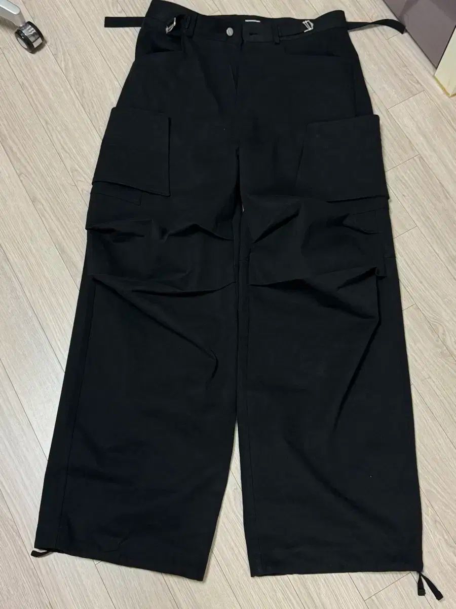 ローリングラード パラシュート カーゴパンツ 黒 L サイズ