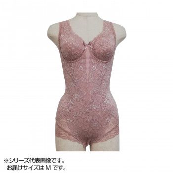 TAMURA Yauco 総レース多機能ボディスーツ TYN90 アッシュローズ M