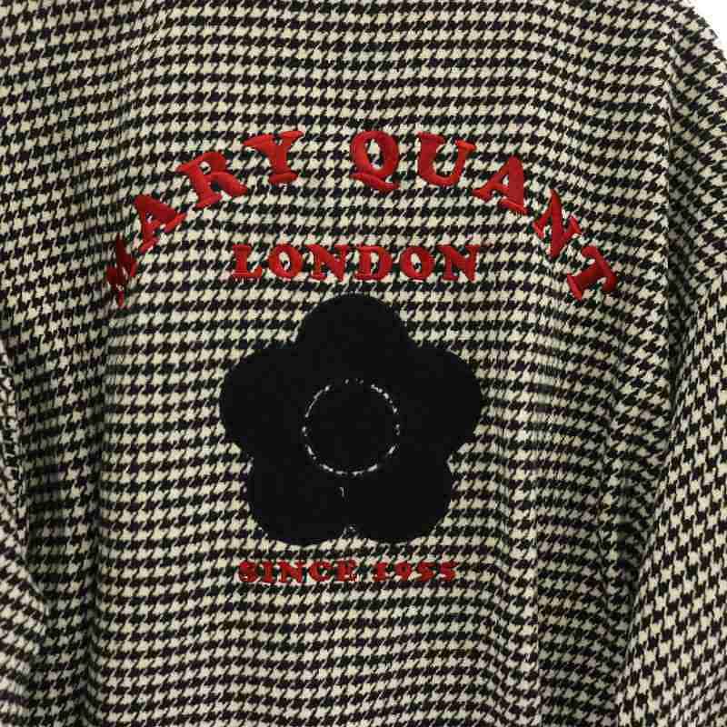 MARY QUANT 千鳥格子 ジャケット ブルゾン マリークワント MARY QUANT ラウンドロゴクロップド ブルゾン フロント