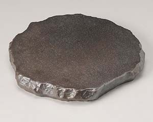 和食器 ツ200-048 あら黒 ロックプレート 大