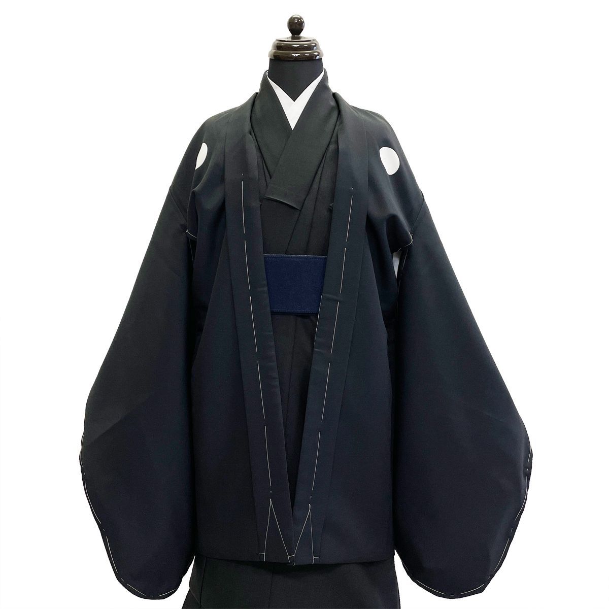 子供 羽織 No.751 黒 五つ紋 石持付き 男の子 七五三 新古品 未使用品  【COM/LE】 また 売れ筋商品の商品写真