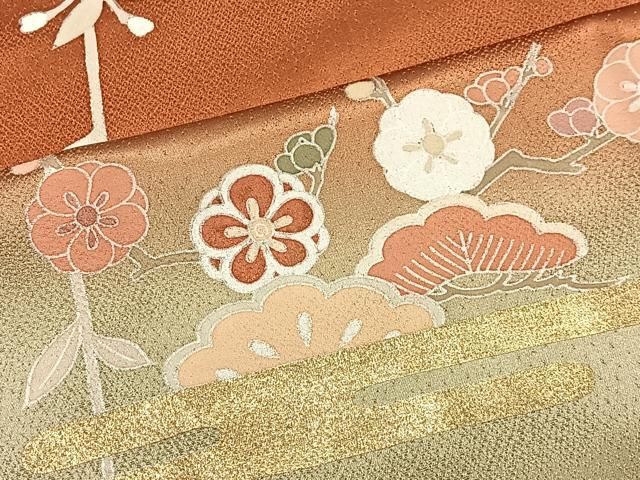 No.2680 未使用シリーズ正絹作家物和歌小花訪問着　落款　美品 楽天市場】訪問着 正絹 染め訪問着 未仕立て新品着物 女性 希望