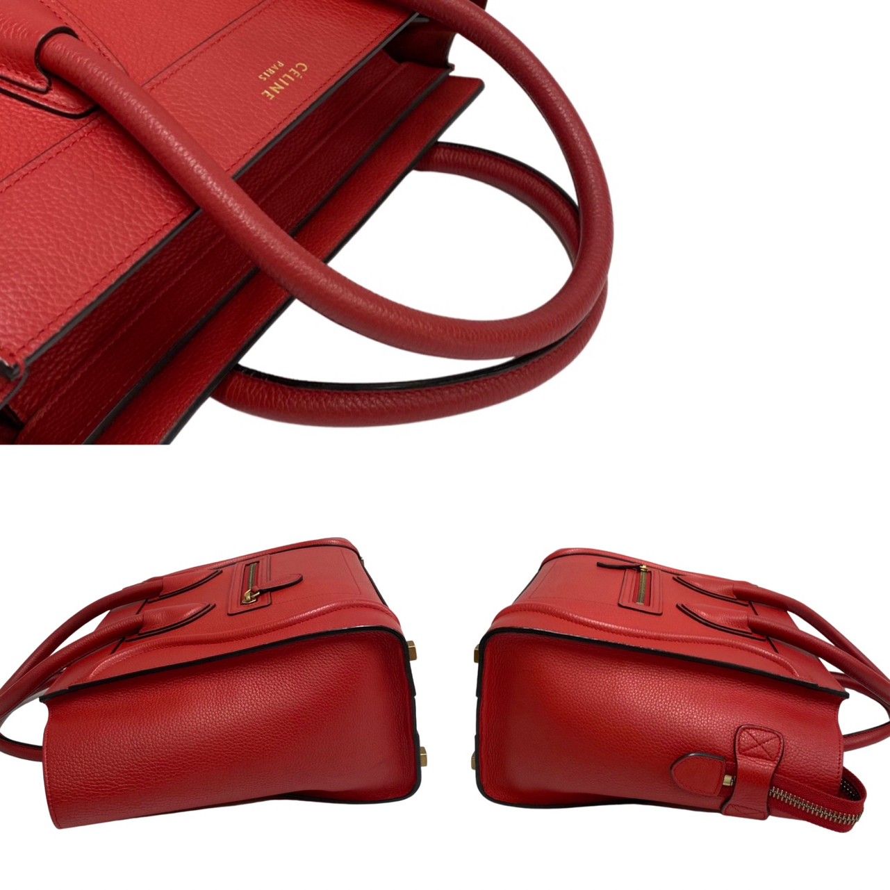 ほぼ未使用 希少品 保存袋付 CELINE セリーヌ ラゲージ マイクロ
