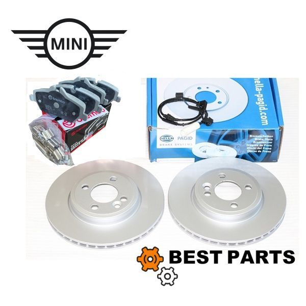 BMW MINI フロントパット ローター センサー R55 56 57 58 59 Cooper One ガソリン ディーゼル 34116772892 34356792572 34116858651 後期