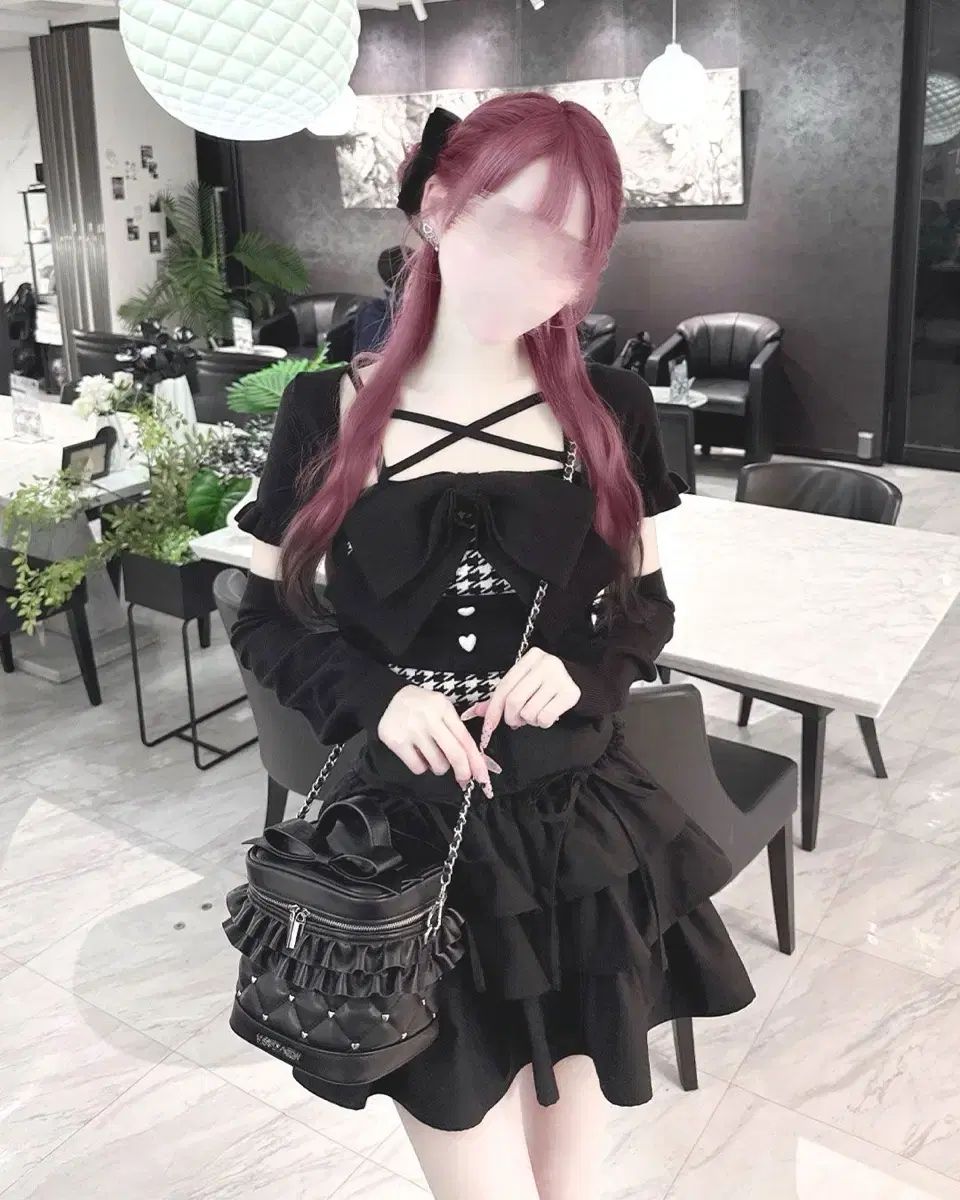 허니뮤 honeymew LOVE YOURSELF 承 Her LOVE YOURSELF 轉 Tear ダブル フリル スカート スナ系 Girl 量産型 地雷系